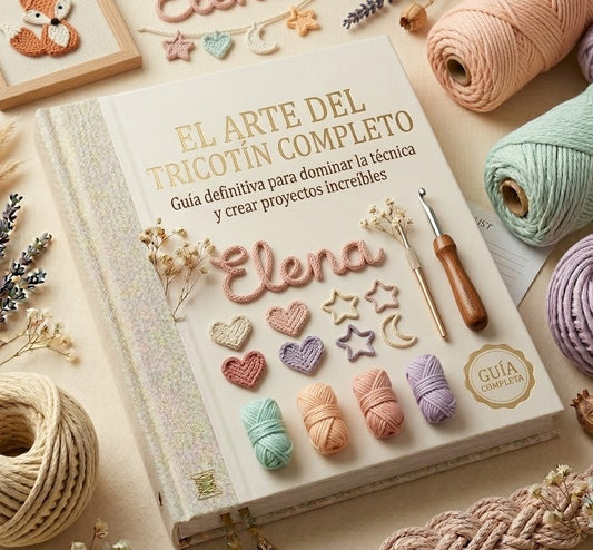 EL ARTE DEL TRICOTÍN COMPLETO: 🎁 Transformá simples hilos en nombres, figuras y decoraciones que parecen hechas por profesionales.