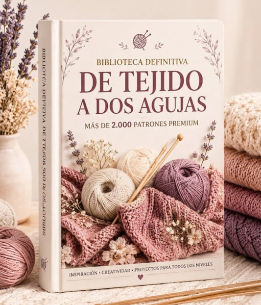 Biblioteca Premium de Tejido a Dos Agujas ✨ : Más de 2.000 patrones exclusivos.